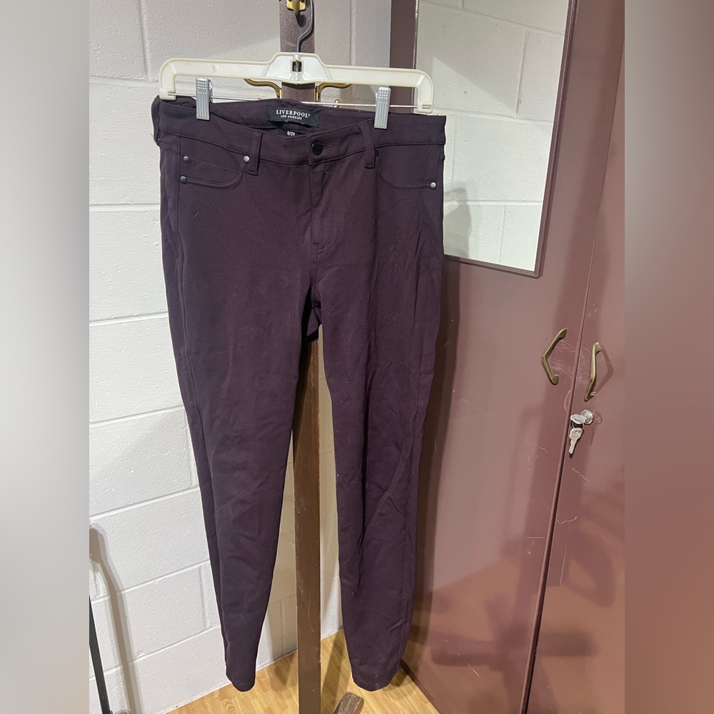 Liverpool skinny pants in plum